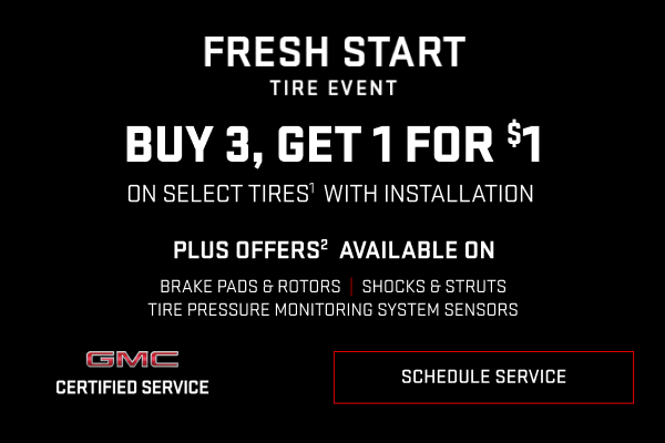 Buy 3, get 1 for $1 on select tire with installation